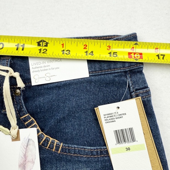 Jessica Simpson Womens Stretch Lived-In Vintage Relaxed Denim Shorts Size 30 NWT - Picture 7 of 12